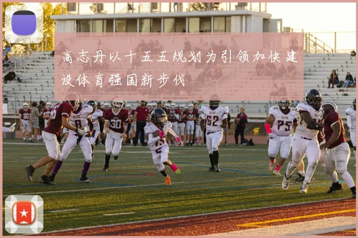 高志丹以十五五规划为引领加快建设体育强国新步伐